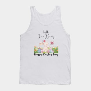 Hello, I am Bunny, Happy Easter Day Tank Top